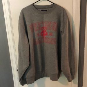 Gray Badger crew neck sweater